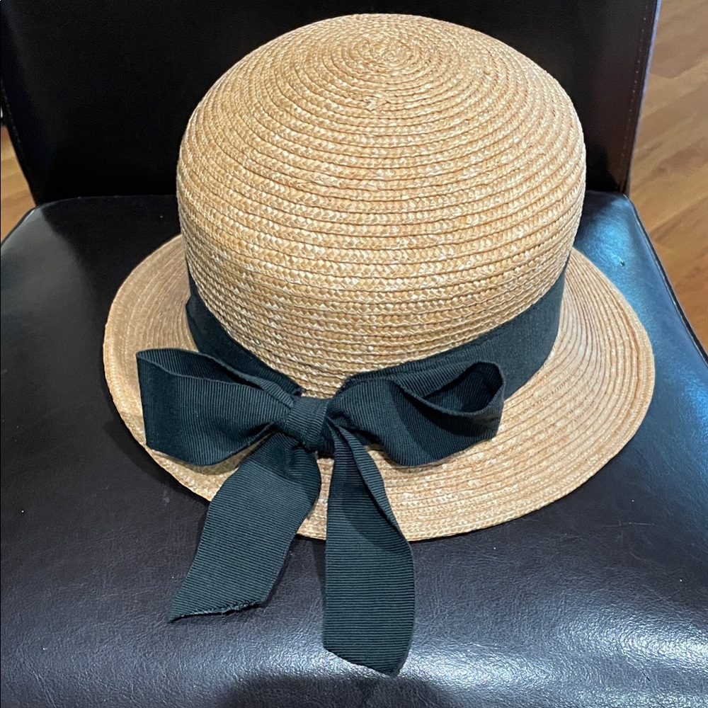 Filippo Catarzi Straw Hat with Ribbon made in Italy